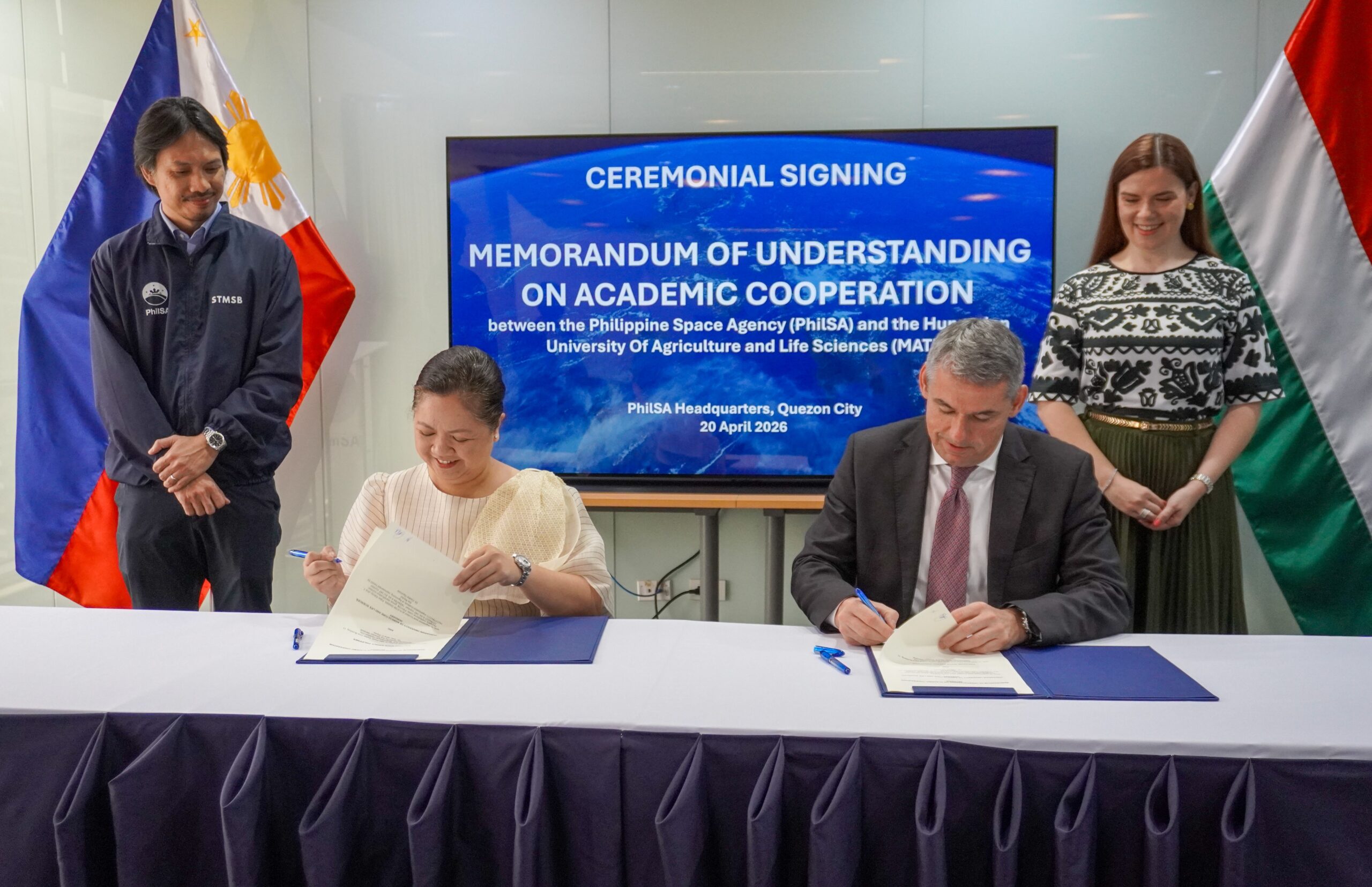 PhilSA, Hungarian University MATE forge partnership for agricultural research, education, and tech development