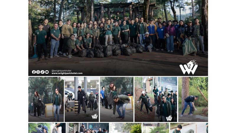 Wright Park Hotel, Barangay Lualhati, Lead Earth Day Plogging Drive in Baguio