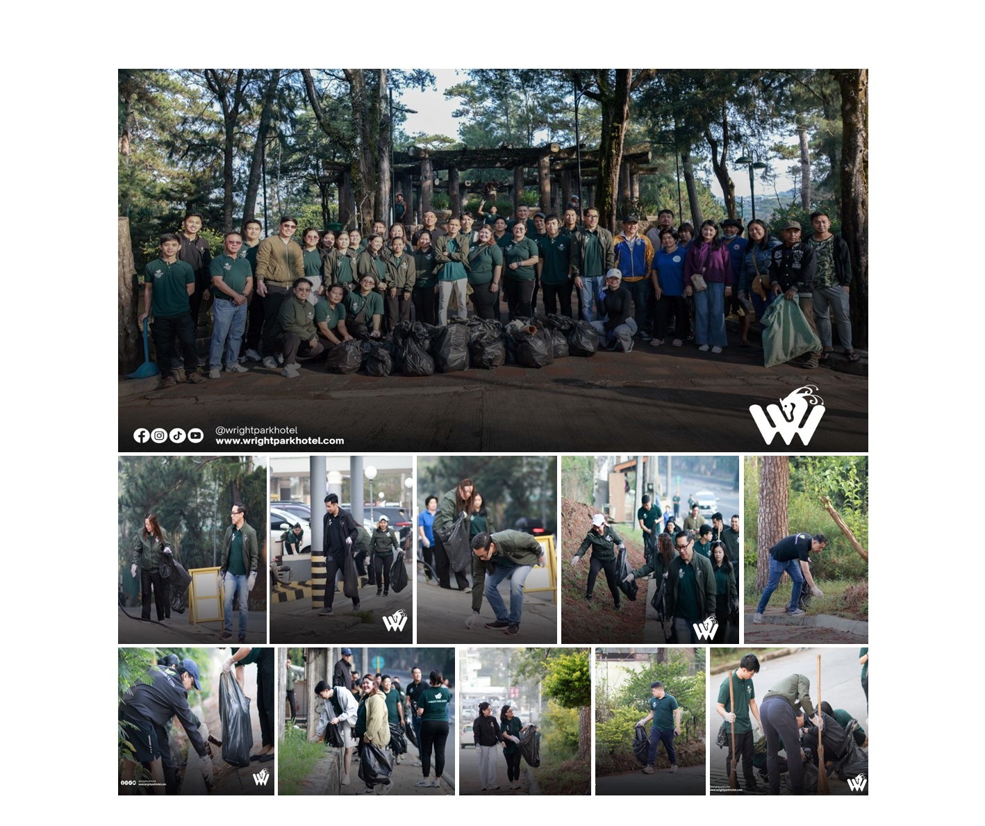 Wright Park Hotel, Barangay Lualhati, Lead Earth Day Plogging Drive in Baguio