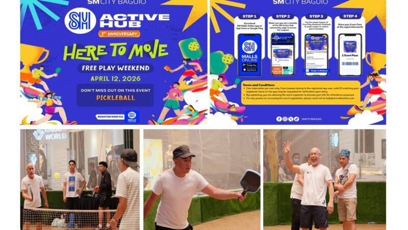 SM City Baguio Celebrates SM Active Hub Anniversary with Free Pickleball Play