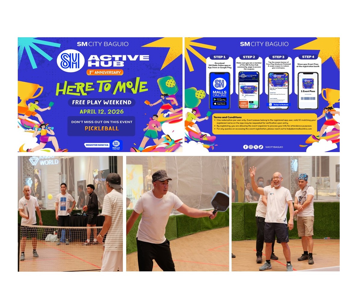 SM City Baguio Celebrates SM Active Hub Anniversary with Free Pickleball Play