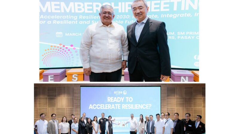 SM and ARISE PH with Partners Aim to Accelerate Resilience by 2030