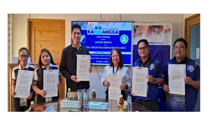 SSS Candon inks MOA with NIA-ISIMO to cover JO, COS workers