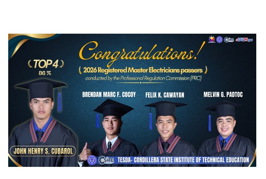 TESDA-CSITE Graduate Lands Top 4 in Registered Master Electricians Licensure Examination