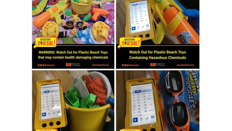 BAN Toxics Warns of Potential Health Risks from Plastic Beach Toys Containing Hazardous Chemicals