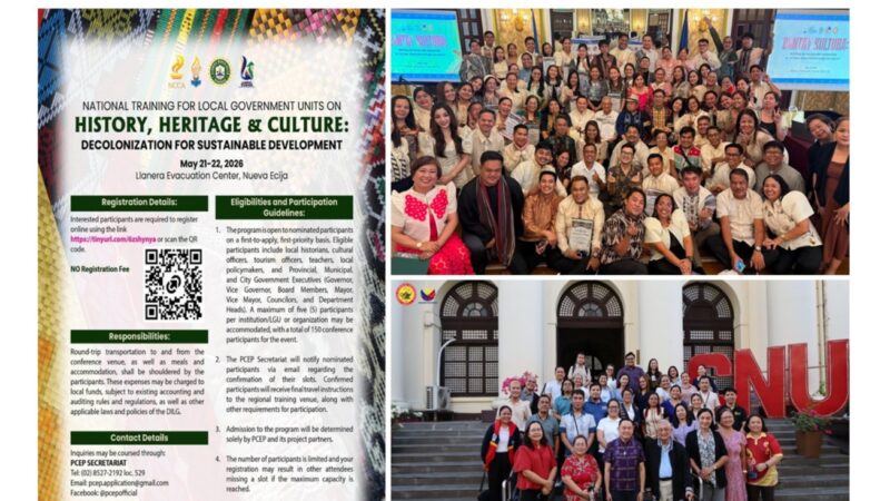 Bantay Kultura, Pagtabok at History, Heritage & Culture handog ng PCEP ngayong Buwan ng Pamana