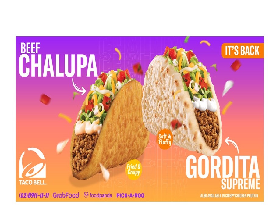 Two icons return as Taco Bell welcomes back the Chalupa and Gordita Supreme