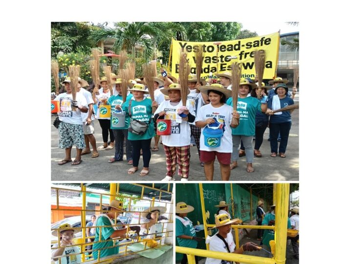 EcoWaste Coalition and Fire Victims Team Up for a Waste-Free and Lead-Safe Brigada Eskwela at Pinyahan Elementary School in Quezon City
