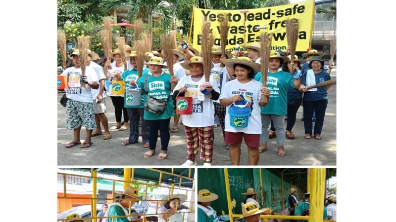 EcoWaste Coalition and Fire Victims Team Up for a Waste-Free and Lead-Safe Brigada Eskwela at Pinyahan Elementary School in Quezon City