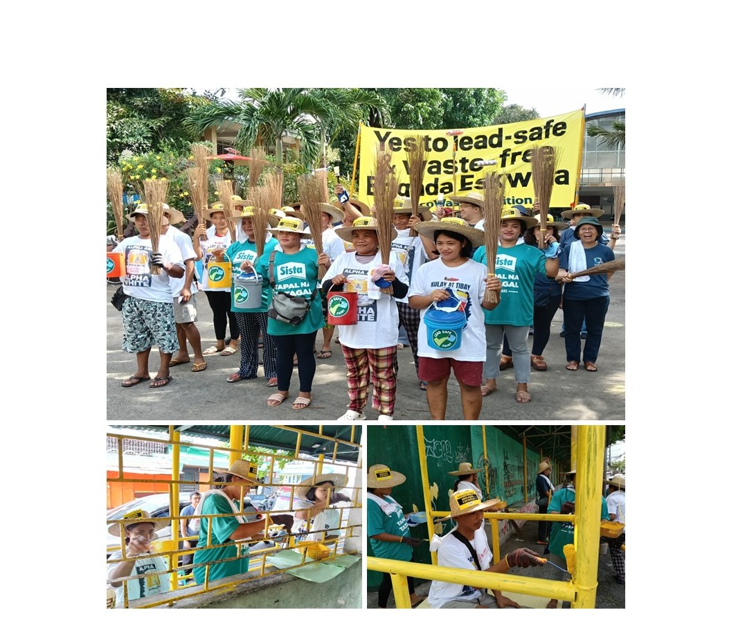 EcoWaste Coalition and Fire Victims Team Up for a Waste-Free and Lead-Safe Brigada Eskwela at Pinyahan Elementary School in Quezon City