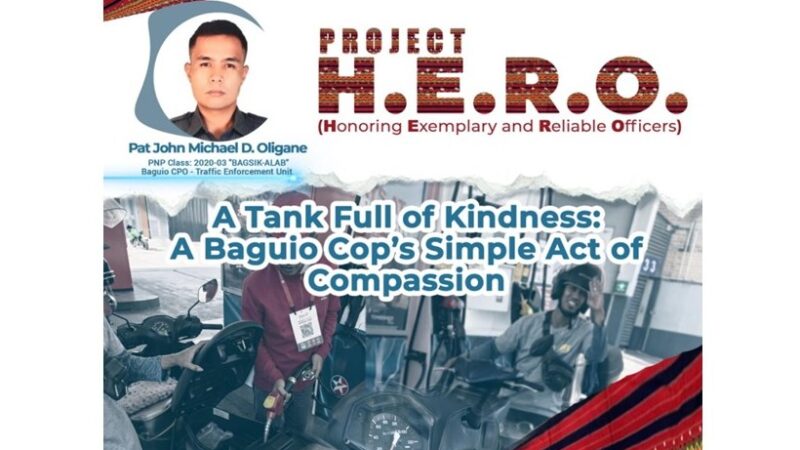 A Tank Full of Kindness: A Baguio Cop’s Simple Act of Compassion