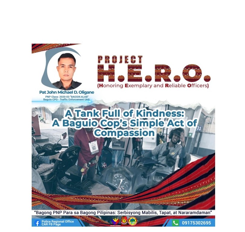 A Tank Full of Kindness: A Baguio Cop’s Simple Act of Compassion