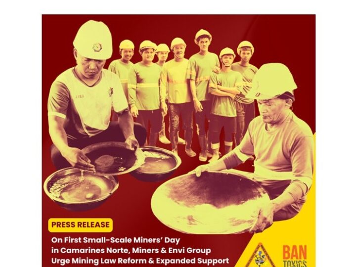 Groups Call for Mining Law Reform and Expanded Support on Small-Scale Miners’ Day in Camarines Norte