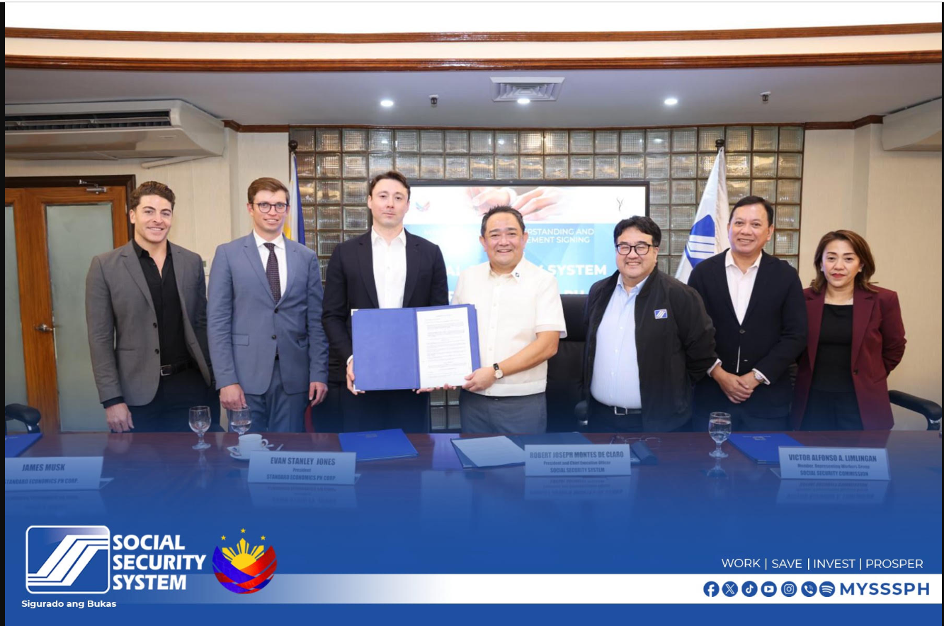 SSS taps tech firm Standard Economics for micro loan initiative