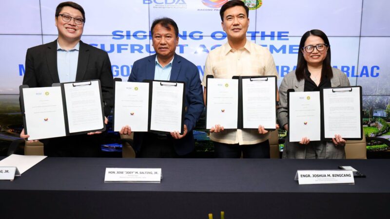 BCDA grants usufruct rights to Bamban for Dapdap Memorial Park expansion in New Clark City